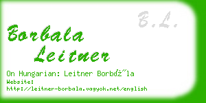 borbala leitner business card